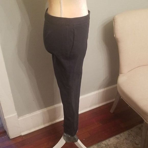 Theory Thaniel Navy Twill Stretch Crop Pants Sz. 4 EUC - Picture 4 of 12